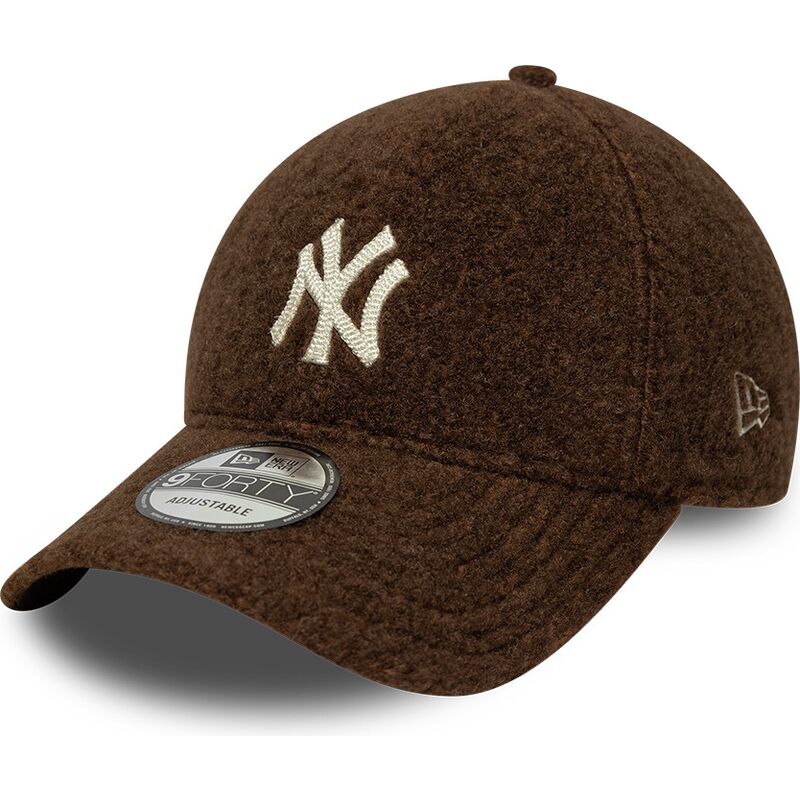 mutzen-gebogen-braun-snapback-9forty-winter-borg-der-new-york-yankees-mlb-von-new-era