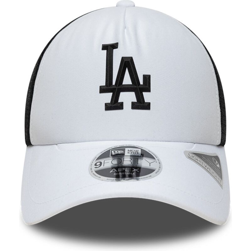 mutzen-gebogen-weiss-snapback-9forty-apex-sporty-der-los-angeles-dodgers-mlb-von-new-era