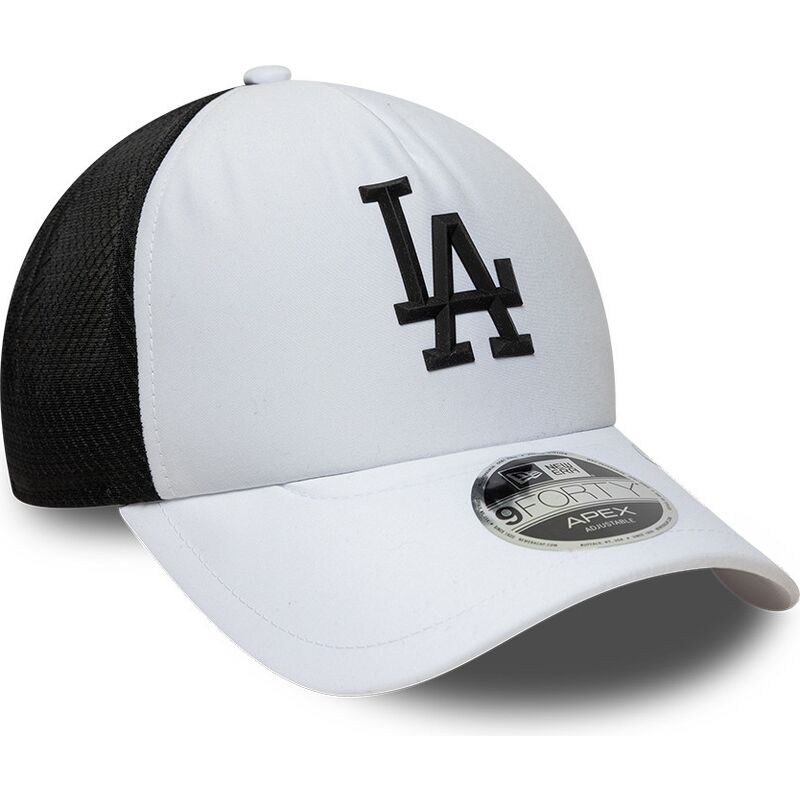 mutzen-gebogen-weiss-snapback-9forty-apex-sporty-der-los-angeles-dodgers-mlb-von-new-era