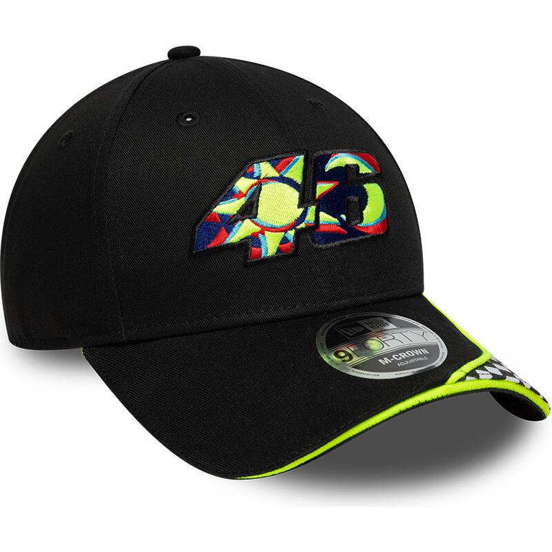 mutzen-gebogen-schwarz-verstellbares-band-9forty-m-crown-check-der-valentino-rossi-vr46-motogp-von-new-era