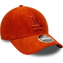 mutzen-gebogen-orange-verstellbares-band-9forty-m-crown-cord-der-los-angeles-dodgers-mlb-von-new-era