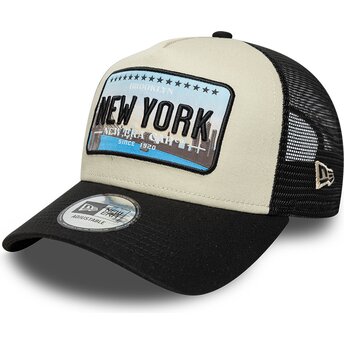 Mützen gebogen schwarz snapback A Frame License Plate der New York von New Era