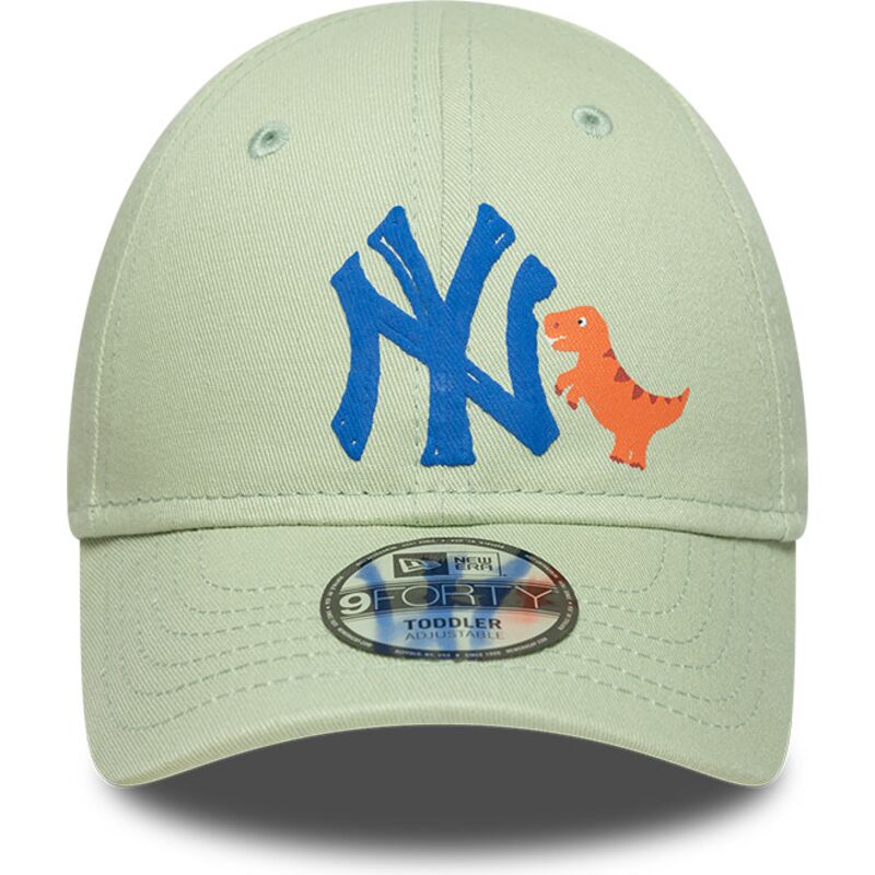 mutzen-gebogen-grun-verstellbares-band-fur-kinder-9forty-dino-icon-der-new-york-yankees-mlb-von-new-era