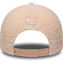 mutzen-gebogen-rosa-snapback-fur-kinder-rosa-9forty-m-crown-winter-borg-der-new-york-yankees-mlb-von-new-era