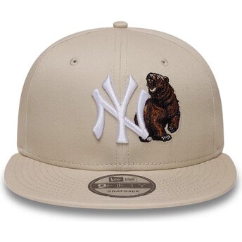 Mützen flach beige snapback 9FIFTY Outdoor Icon der New York Yankees MLB von New Era