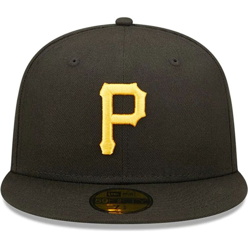 schwarze-enganliegende-59fifty-ac-perf-flatcap-der-pittsburgh-pirates-mlb-von-new-era