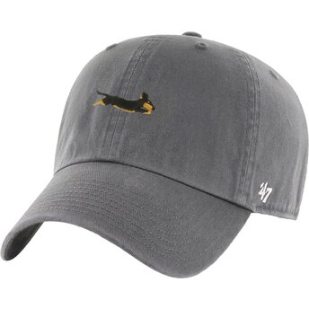 Mützen gebogen grau verstellbares band Clean Up Base Runner Icon Dog von 47 Brand