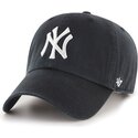 schwarze-gebogene-kappe-new-york-yankees-mlb-clean-up-von-47-brand