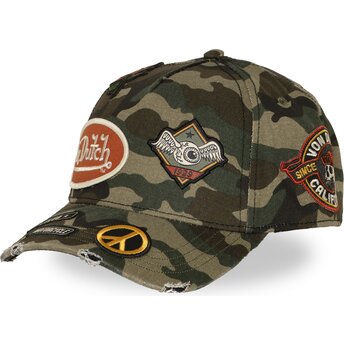 Mützen gebogen tarnung snapback KAMO01 von Von Dutch