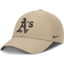 mutzen-gebogen-beige-verstellbares-band-structured-uv-poly-ripstop-der-oakland-athletics-mlb-von-nike