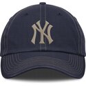 mutzen-gebogen-marineblau-verstellbares-band-fathers-day-club-unstructured-organic-cotton-der-new-york-yankees-mlb-von-nike