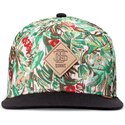mutzen-flach-grun-snapback-woven-jungle-von-djinns