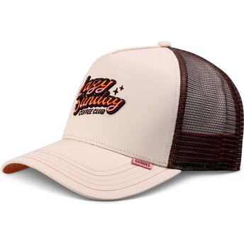 Mützen gebogen beige snapback HFT LSCC Funky von Djinns