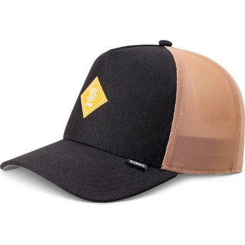 Mützen gebogen schwarz snapback HFT FineFine Mesh von Djinns