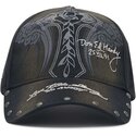 mutzen-gebogen-schwarz-verstellbares-band-storming-rose-washed-von-ed-hardy