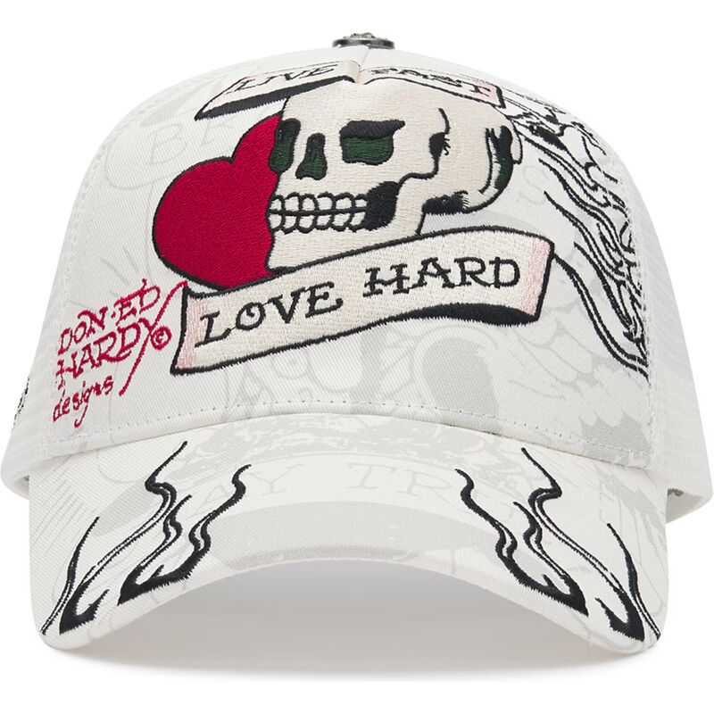 mutzen-gebogen-weiss-snapback-live-fast-love-hard-von-ed-hardy