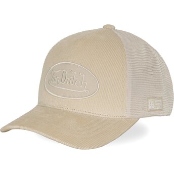 Mützen gebogen creme snapback LOF B48 von Von Dutch