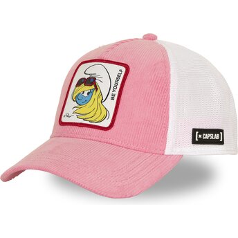 Mützen gebogen rosa snapback SMU3 SOF Schlumpfine Die Schlümpfe von Capslab
