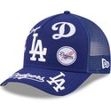 mutzen-gebogen-blau-snapback-9forty-m-crown-a-frame-all-over-der-los-angeles-dodgers-mlb-von-new-era