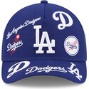 mutzen-gebogen-blau-snapback-9forty-m-crown-a-frame-all-over-der-los-angeles-dodgers-mlb-von-new-era