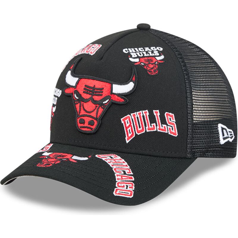mutzen-gebogen-schwarz-snapback-9forty-m-crown-a-frame-all-over-der-chicago-bulls-nba-von-new-era