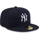 mutzen-flach-marineblau-angepasst-59fifty-rhinestone-badge-der-new-york-yankees-mlb-von-new-era