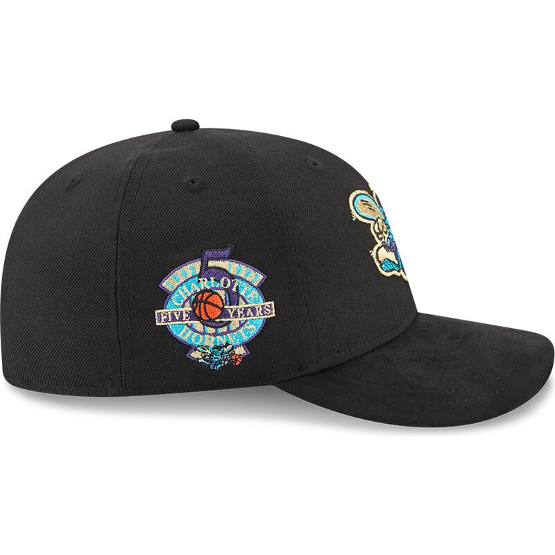 mutzen-gebogen-schwarz-snapback-9fifty-na-lifestyle-f1-der-charlotte-hornets-nba-von-new-era
