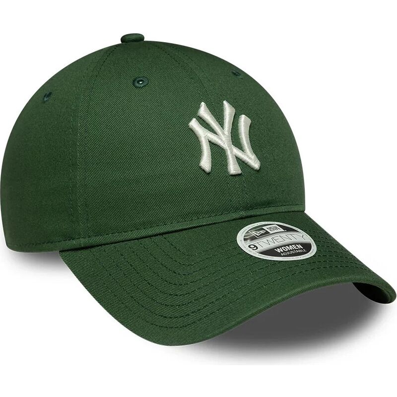 mutzen-gebogen-grun-verstellbares-band-9twenty-league-essential-midi-der-new-york-yankees-mlb-von-new-era