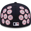 mutzen-flach-marineblau-angepasst-59fifty-spike-lee-patches-der-new-york-yankees-mlb-von-new-era