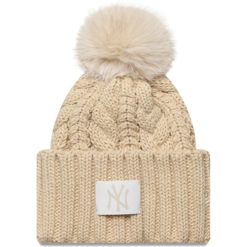 mutzen-bommel-beige-fur-kinder-cable-der-new-york-yankees-mlb-von-new-era mutzen-bommel-beige-fur-kinder-cable-der-new-york-yankees-mlb-von-new-era