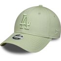 mutzen-gebogen-grun-verstellbares-band-9forty-league-essential-der-los-angeles-dodgers-mlb-von-new-era