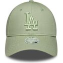 mutzen-gebogen-grun-verstellbares-band-9forty-league-essential-der-los-angeles-dodgers-mlb-von-new-era