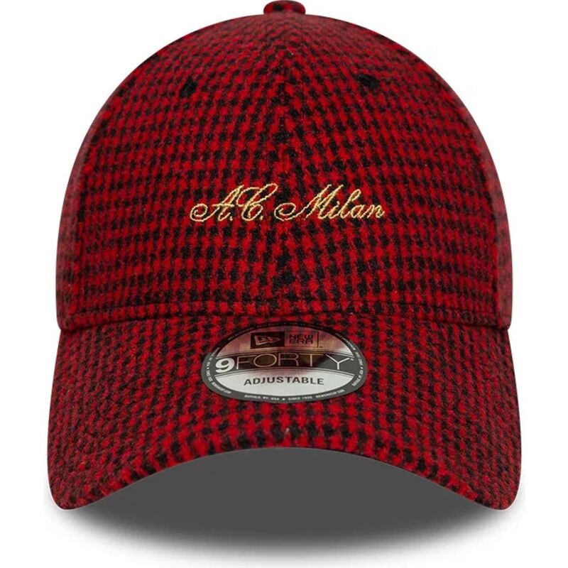 mutzen-gebogen-rot-verstellbares-band-9forty-houndstooth-der-ac-milan-serie-a-von-new-era mutzen-gebogen-rot-verstellbares-band-9forty-houndstooth-der-ac-milan-serie-a-von-new-era
