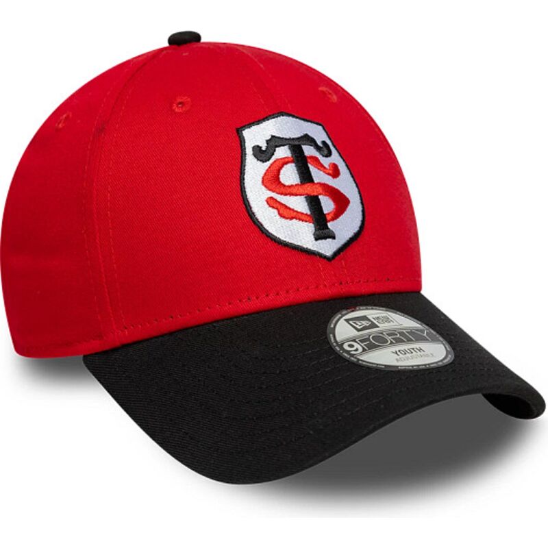 mutzen-gebogen-rot-snapback-fur-kinder-9forty-team-der-stade-toulousain-top-14-von-new-era
