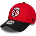 mutzen-gebogen-rot-snapback-fur-kinder-9forty-team-der-stade-toulousain-top-14-von-new-era