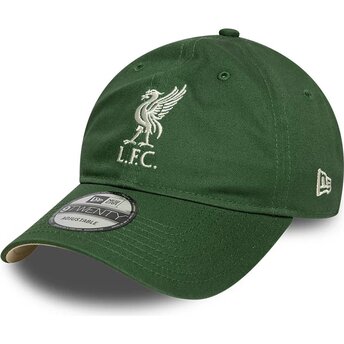 Mützen gebogen grün verstellbares band 9TWENTY Seasonal der Liverpool Football Club Premier League von New Era