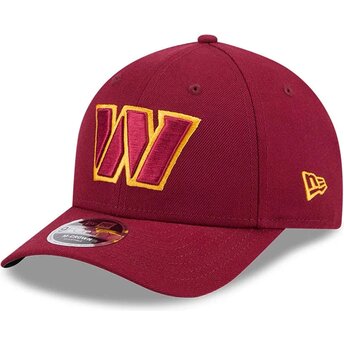 Mützen gebogen rot snapback 9FORTY M-Crown Team der Washington Commanders NFL von New Era