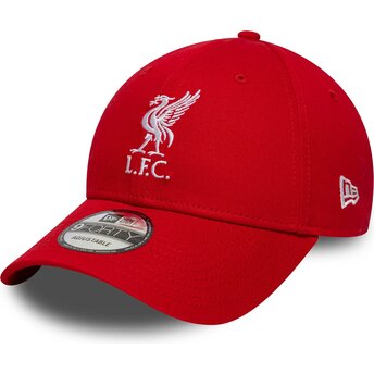 Mützen gebogen rot verstellbares band 9FORTY Core der Liverpool Football Club Premier League von New Era