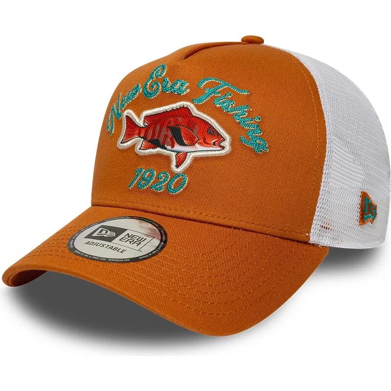 mutzen-gebogen-orange-snapback-a-frame-fishing-von-new-era
