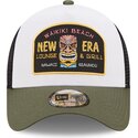 mutzen-gebogen-grun-snapback-a-frame-location-icon-der-hawaii-von-new-era