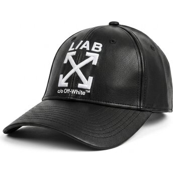 Mützen gebogen schwarz verstellbares band Clamp Arrows PU Leather von L/AB c/o Off-White™
