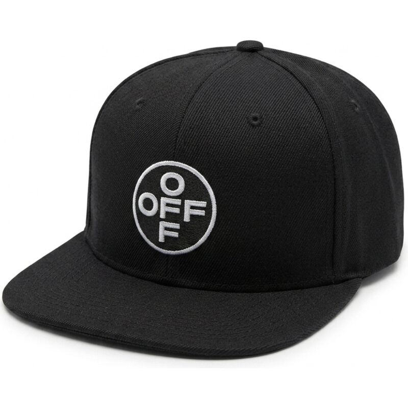 mutzen-flach-schwarz-snapback-off-embroidered-twill-von-l-ab-c-o-off-white