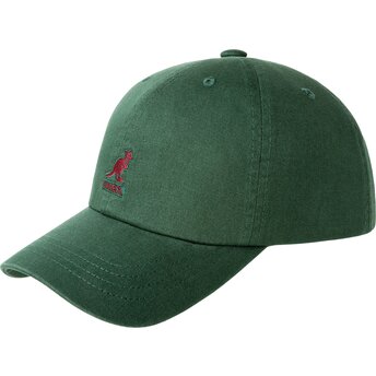 Mützen gebogen grün verstellbares band Washed Baseball...