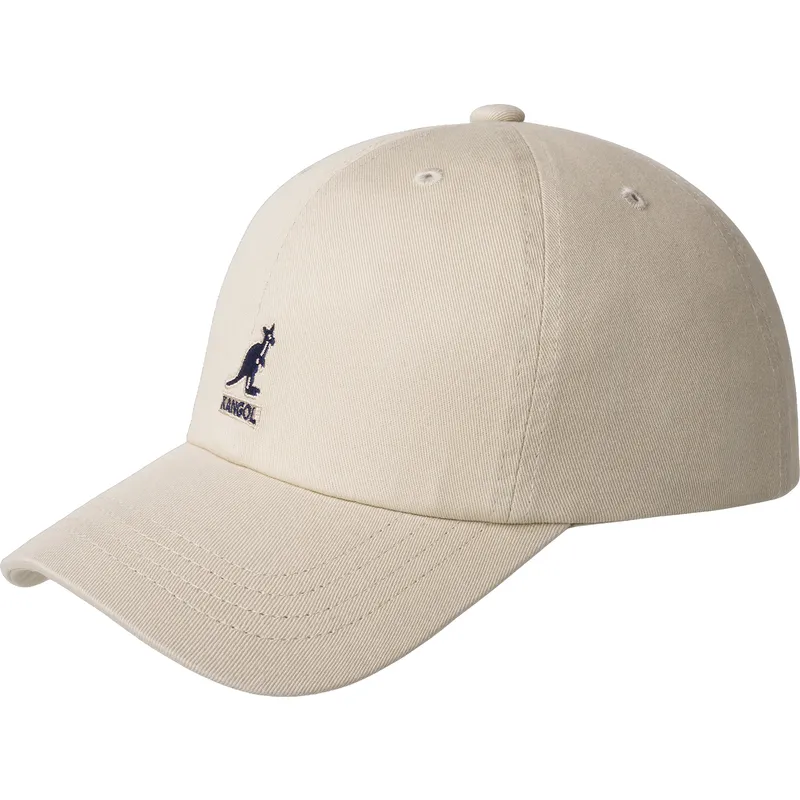 beige-verstellbare-gebogene-kappe-washed-baseball-khaki-von-kangol beige-verstellbare-gebogene-kappe-washed-baseball-khaki-von-kangol