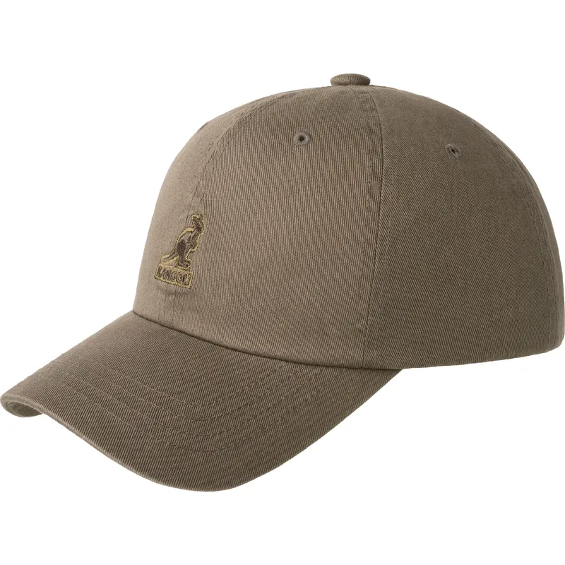 graue-verstellbare-curved-cap-washed-baseball-smog-von-kangol