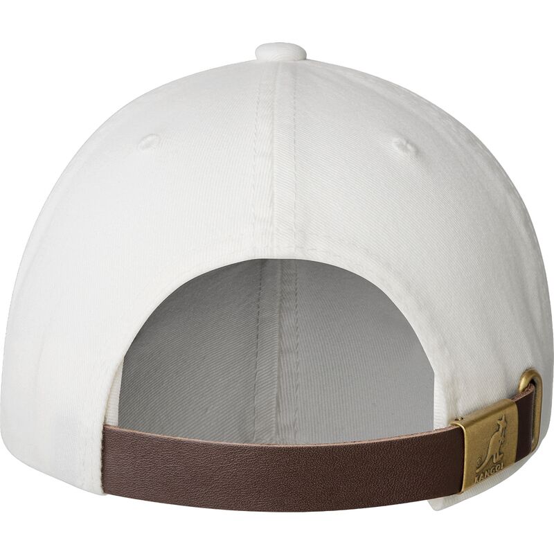 weisse-verstellbare-gebogene-kappe-washed-baseball-white-von-kangol