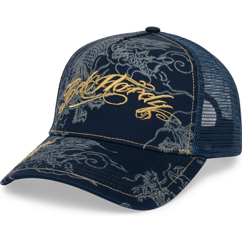 mutzen-gebogen-marineblau-snapback-outline-dragons-von-ed-hardy