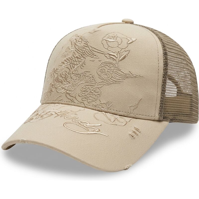 mutzen-gebogen-khaki-snapback-outline-von-ed-hardy mutzen-gebogen-khaki-snapback-outline-von-ed-hardy
