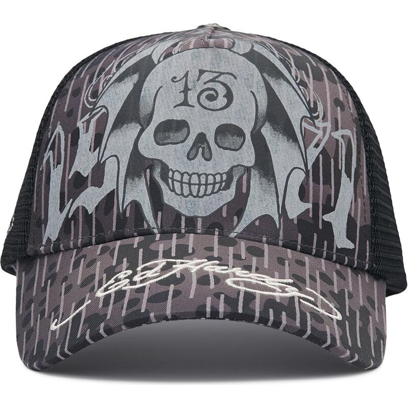 mutzen-gebogen-schwarz-snapback-13-skull-von-ed-hardy