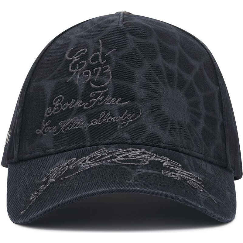 mutzen-gebogen-schwarz-snapback-spiderweb-von-ed-hardy